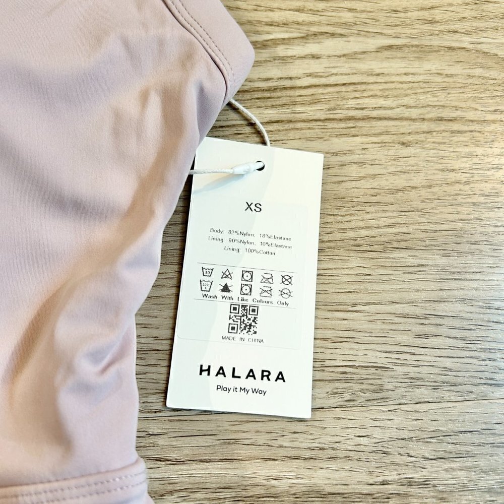 Halara Barre Ballet Dance Dress Backless Cut Out Twisted Side Pocket 2-in-1 NWT - Picture 3 of 6